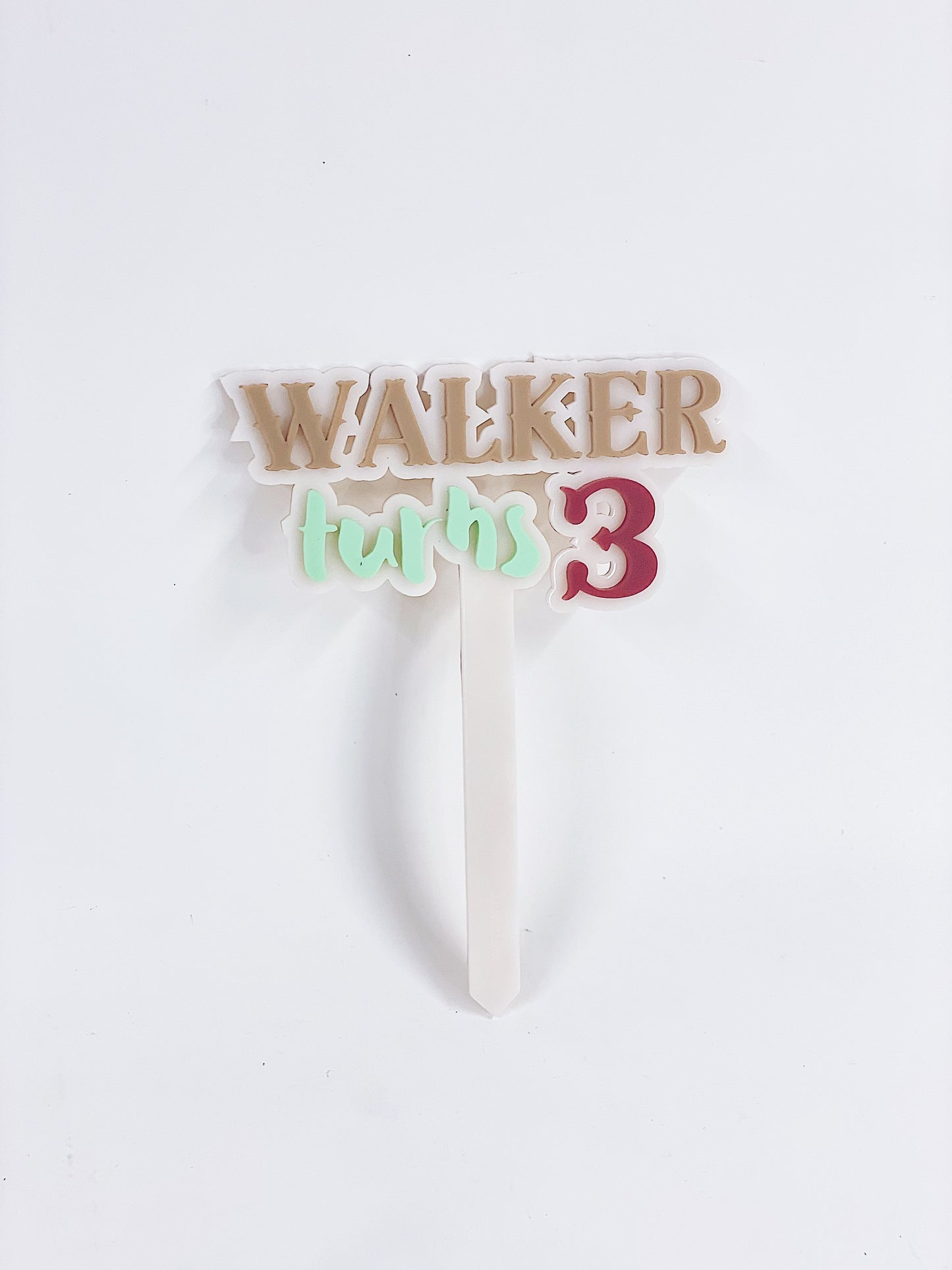 Acrylic Cake Topper