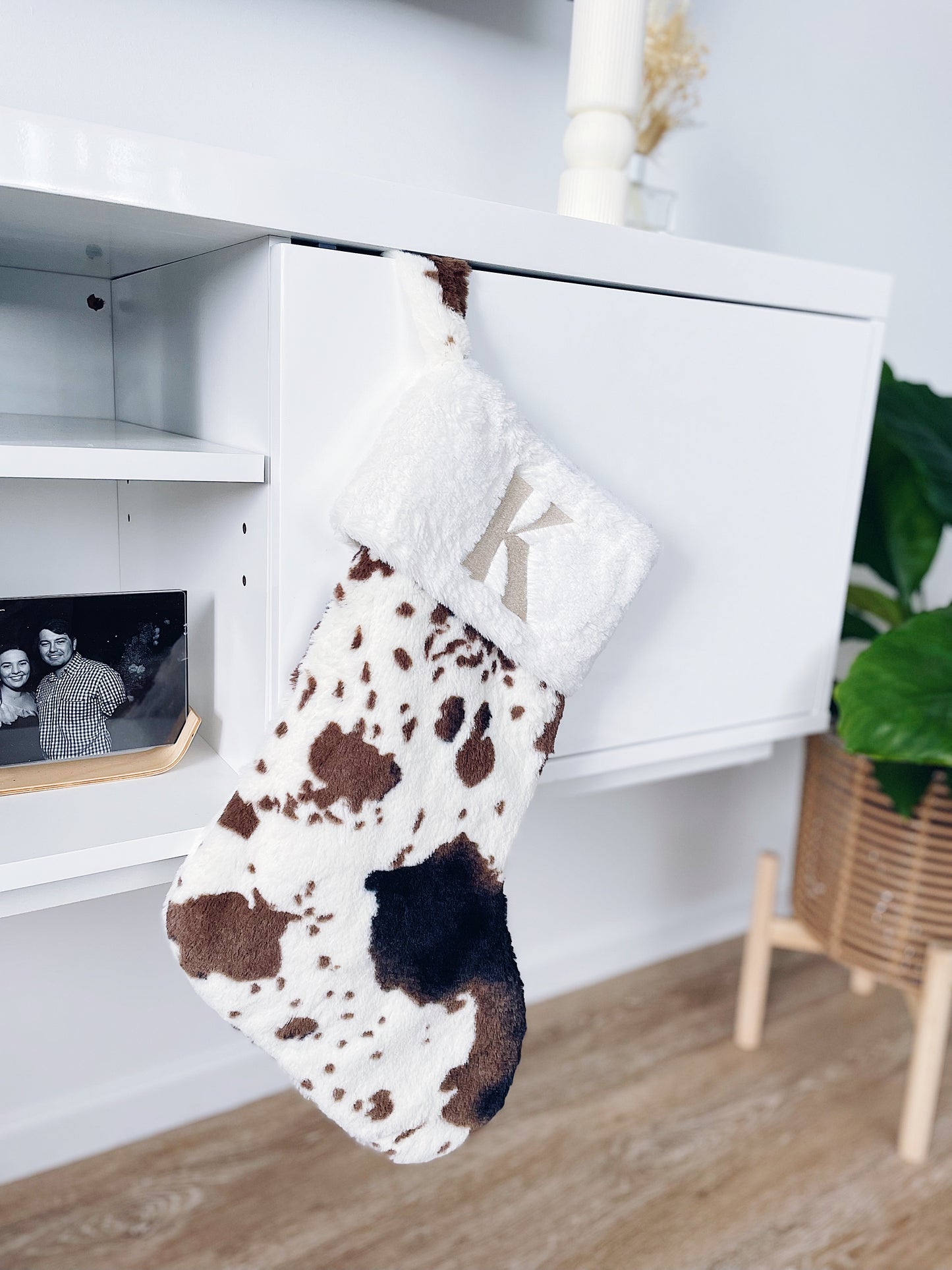 Cowhide Style Santa Sacks