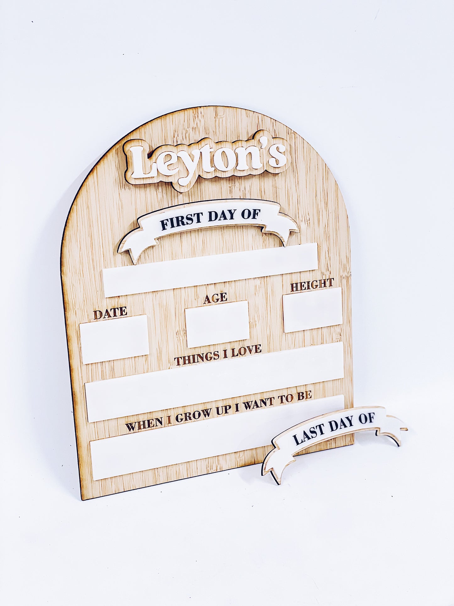 First/Last Day Board