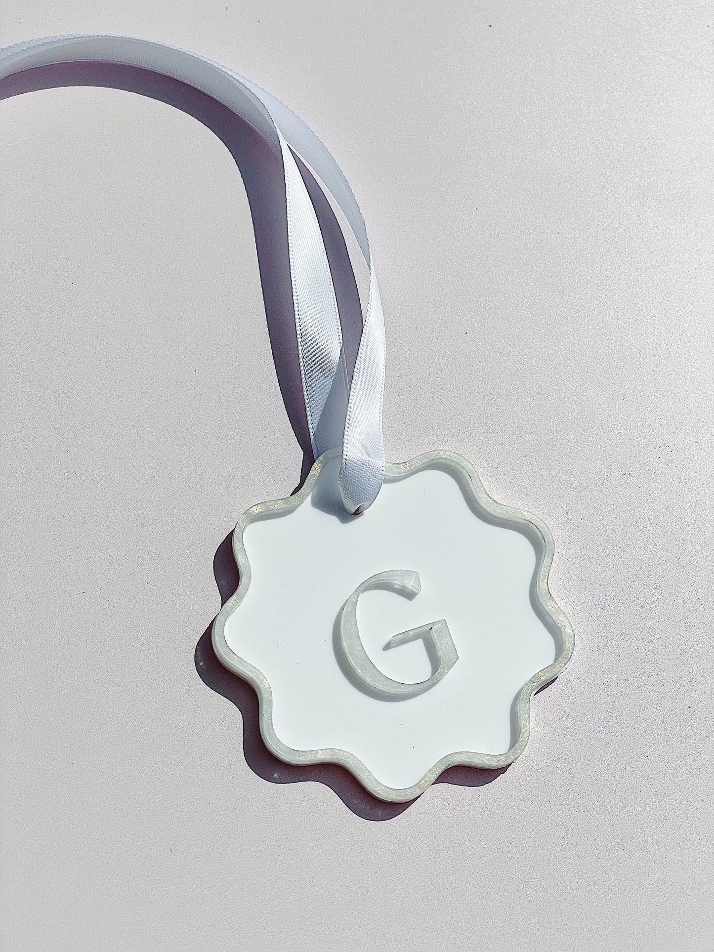 Pearl initial bauble