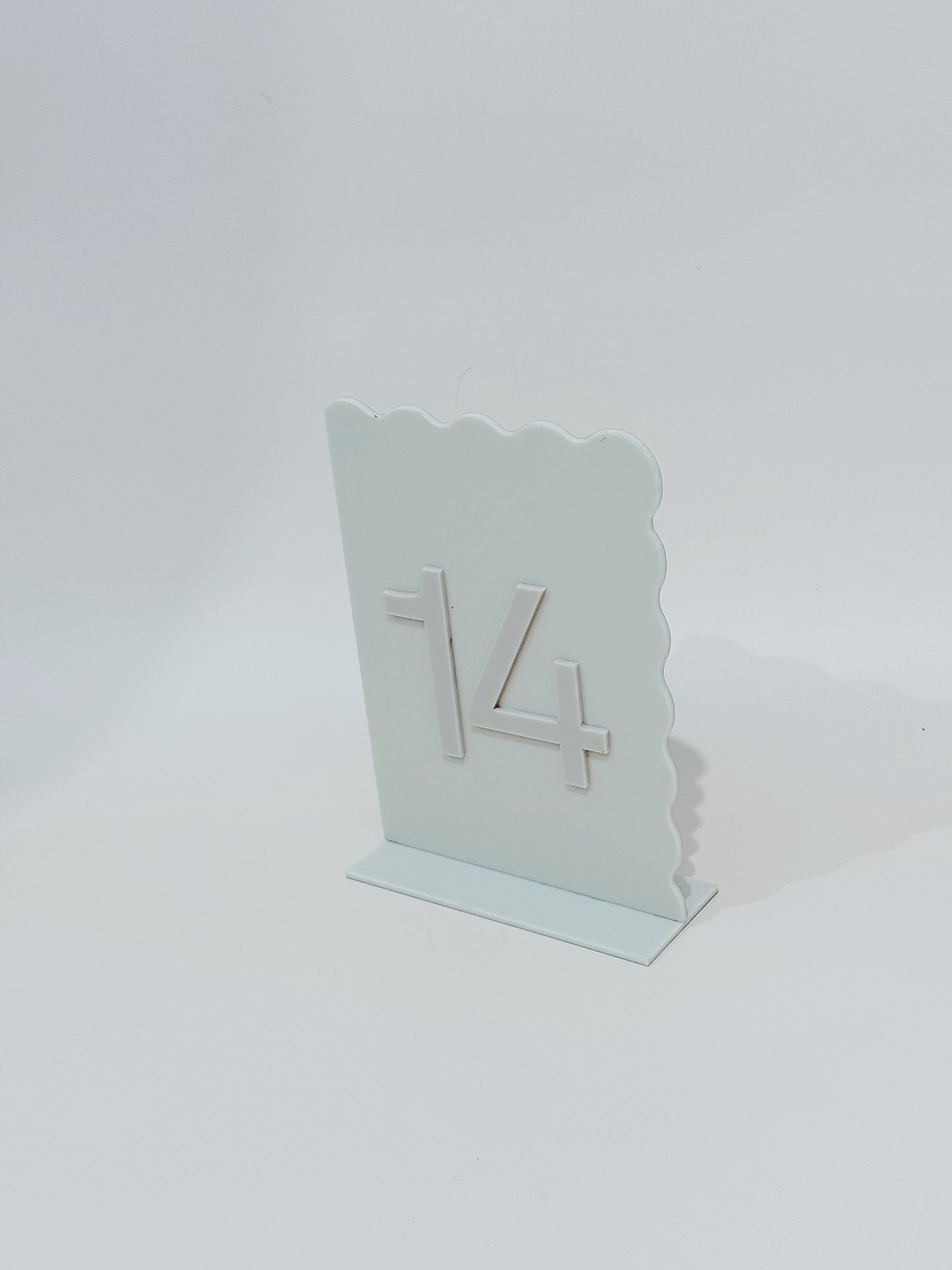 Cream Wavy Edge Table Numbers