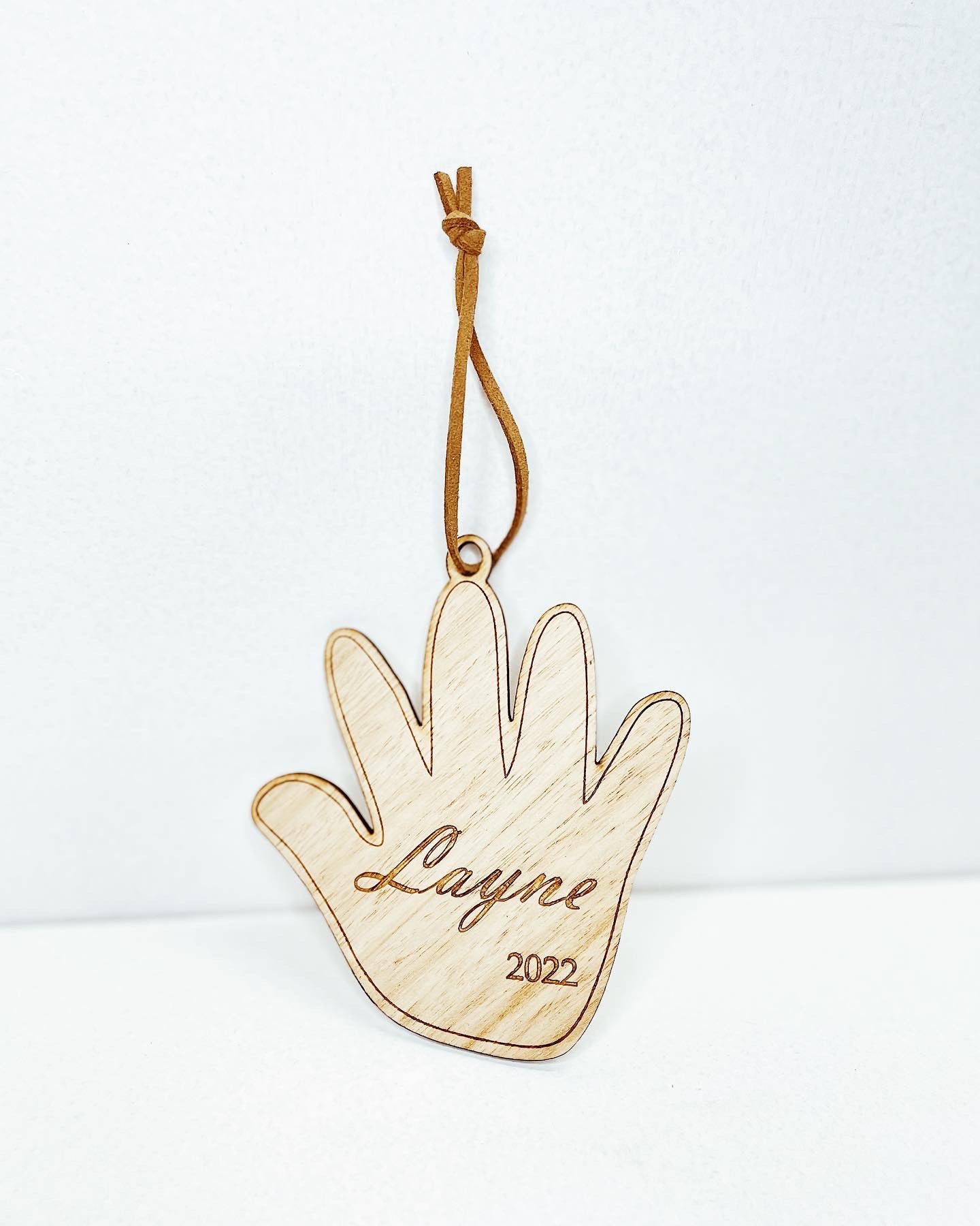 Kid's Hand Print Bauble