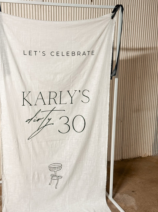 Linen Signage (Medium)