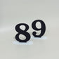 Single standing table numbers