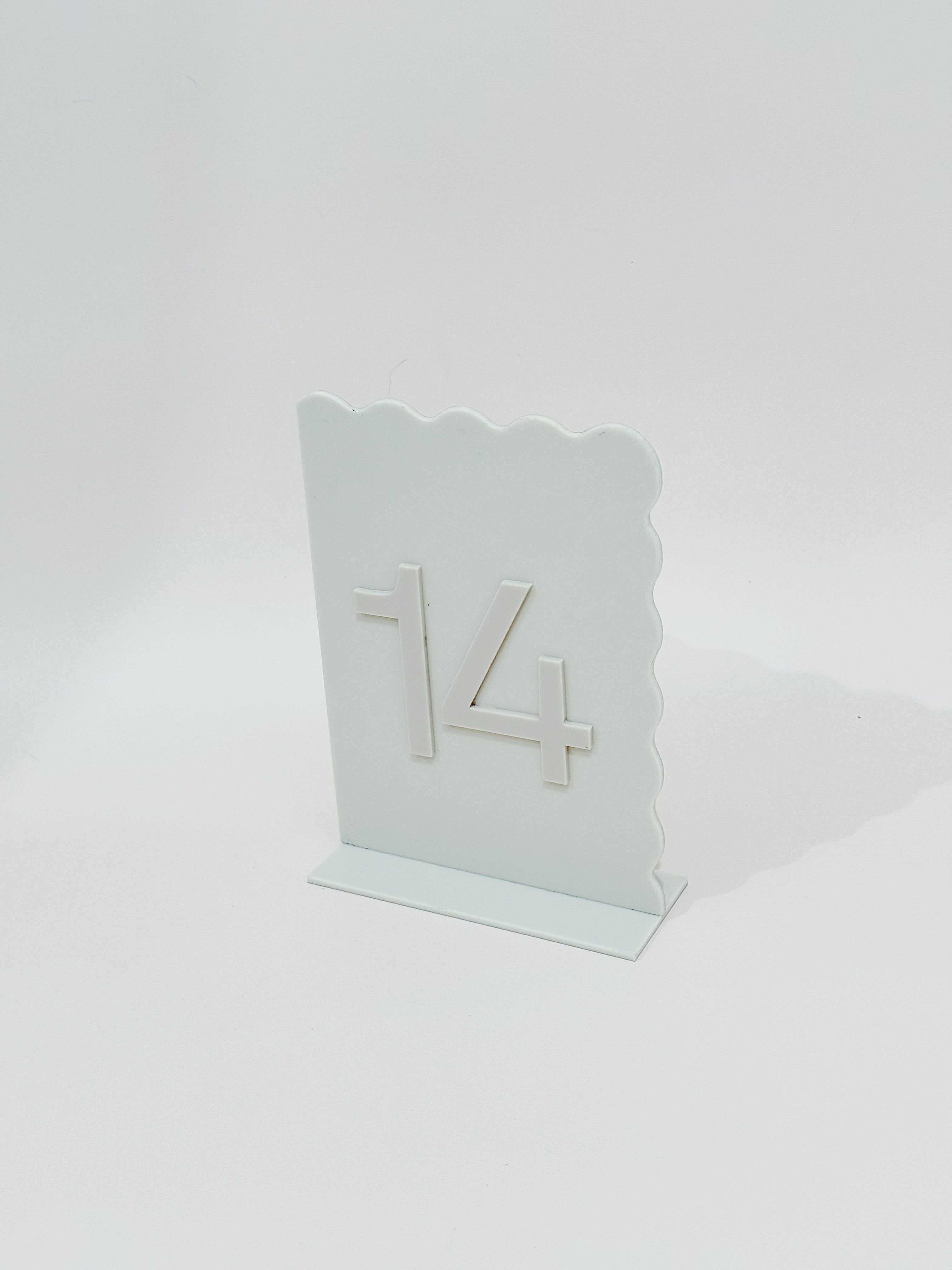Cream Wavy Edge Table Numbers – KMF Crafts