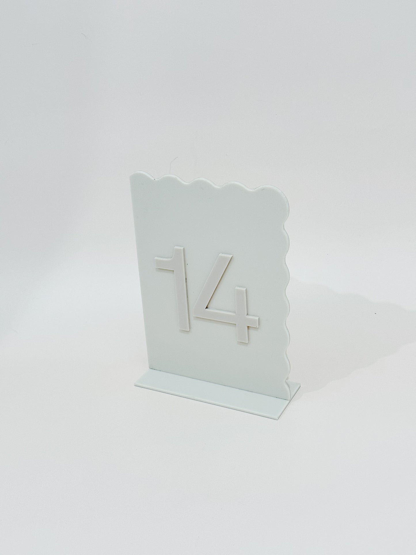 Cream Wavy Edge Table Numbers