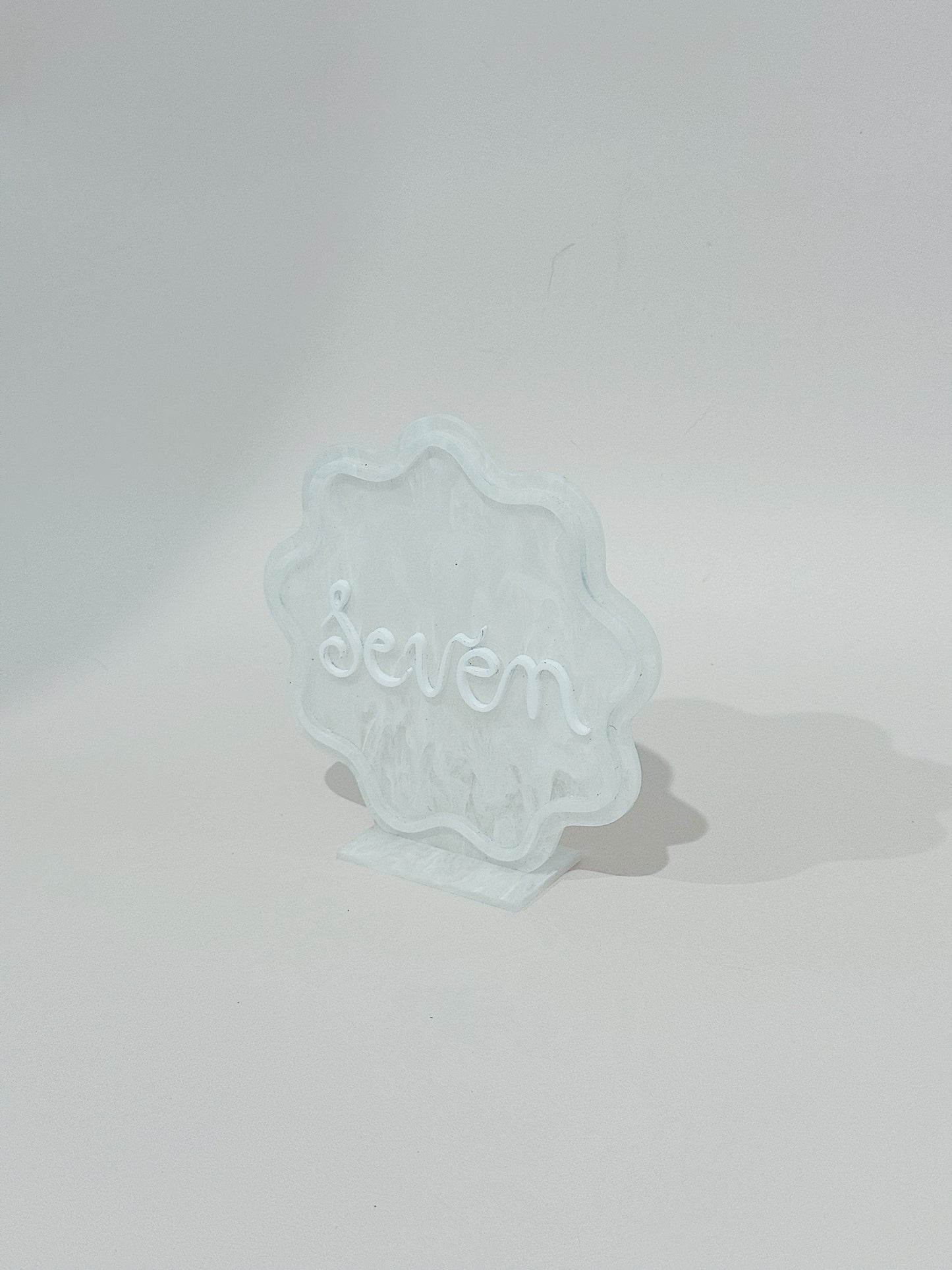 Wavy Table Numbers - Hire