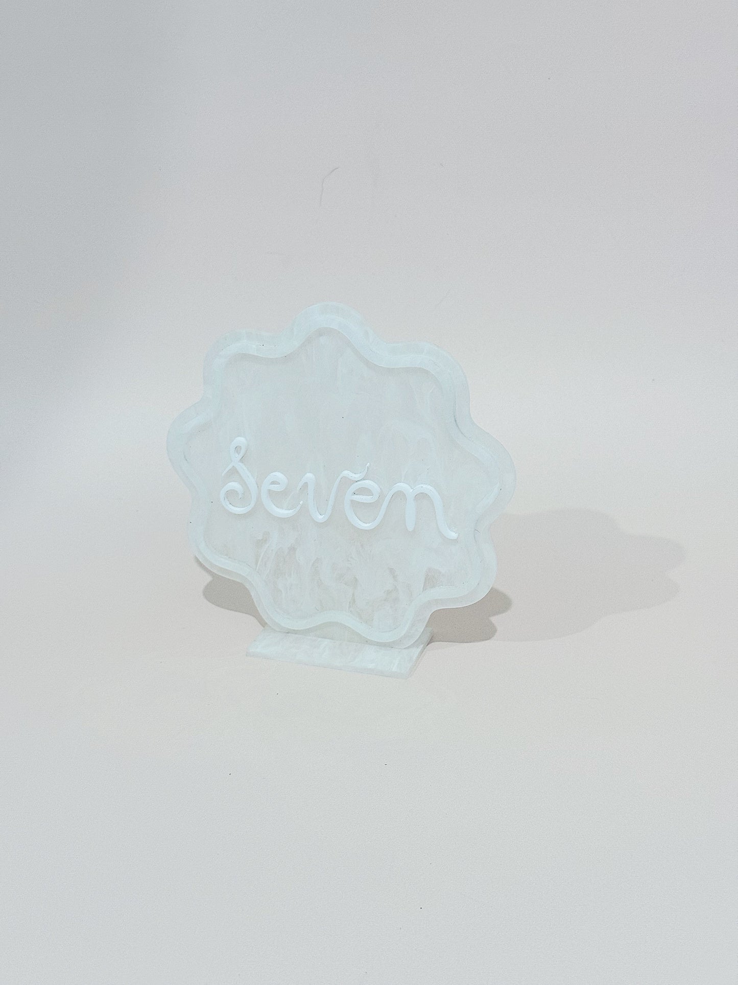 Wavy Table Numbers - Hire