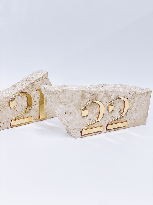 Stone Table Numbers