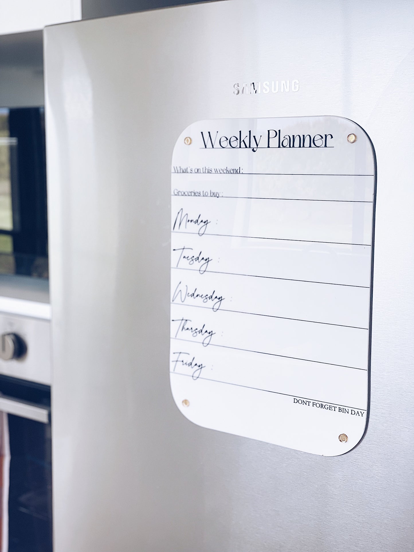 Weekly Fridge Planner