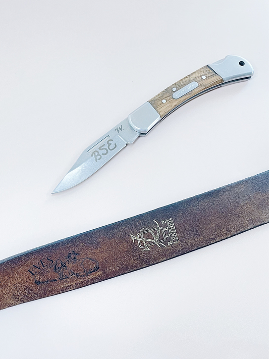 Engraved Knife Blade