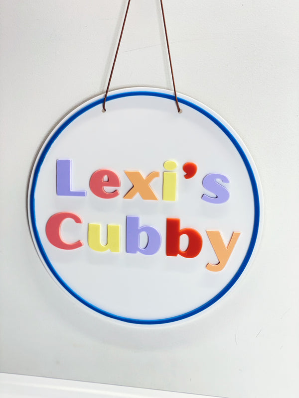 Cubby Sign – KMF Crafts