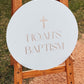 Round Celebration Sign
